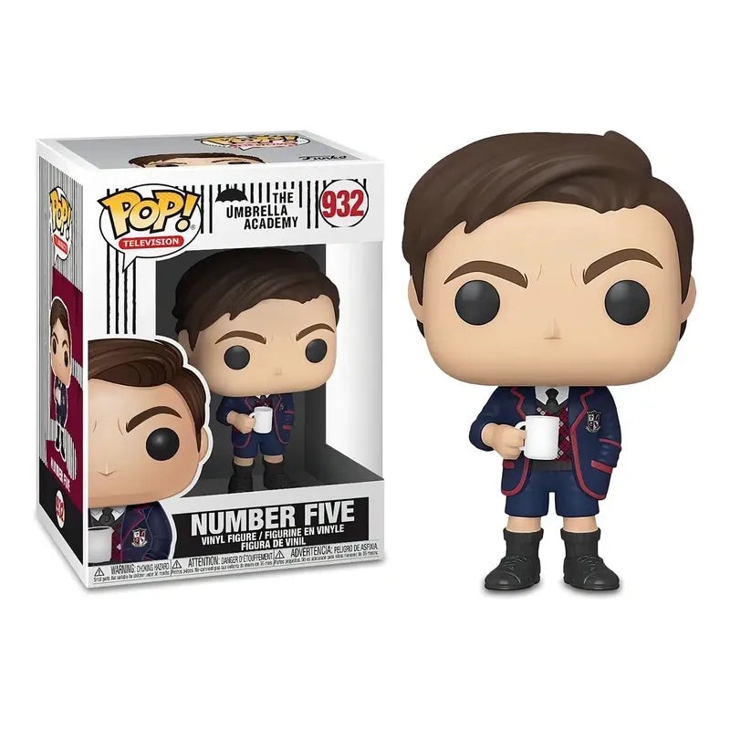 Funko Pop Number Five #932 Umbrella Academy Serie Netflix Color Número 5 Con Taza De Café #932 / Number Five