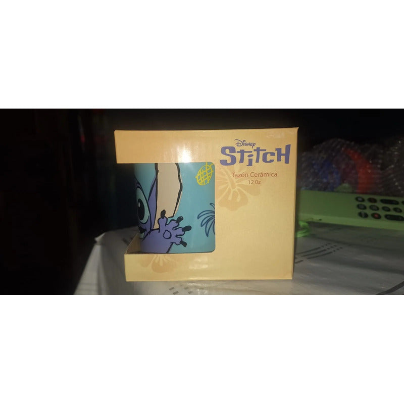 Tazon Ceramica - Stitch -disney 350ml Azul