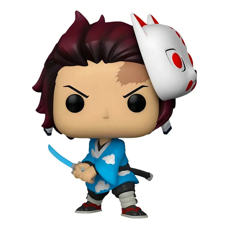 Figura Funko Pop! Animation De Tanjiro Kamado Con Máscara Demon Slayer #867