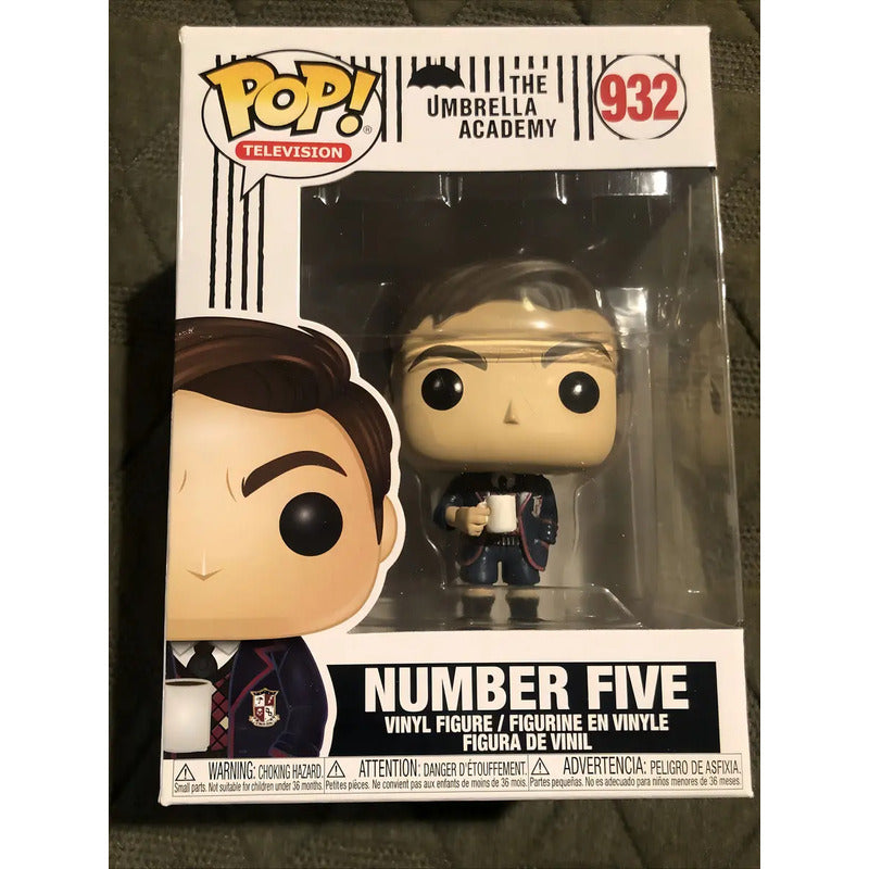 Funko Pop Number Five #932 Umbrella Academy Serie Netflix Color Número 5 Con Taza De Café #932 / Number Five