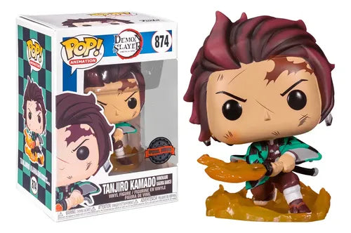 Funko Pop! Tanjiro Kamado Danza Kagura 52265 De La Coleccion Demon Slayer Figura De Accion