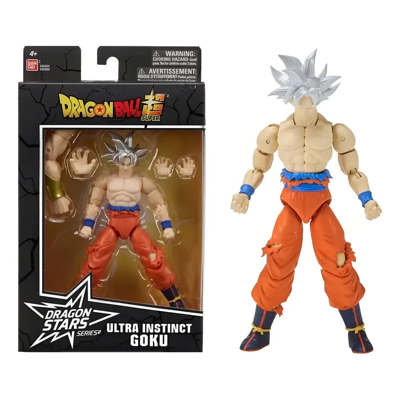 Figura De Acción Goku Ultra Instinct Dragon Stars De Bandai Con Accesorios