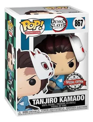 Funko Pop Tanjiro Con Mascara #867 Demon Slayer Exclusivo Color Tanjiro Kamado #867 / With