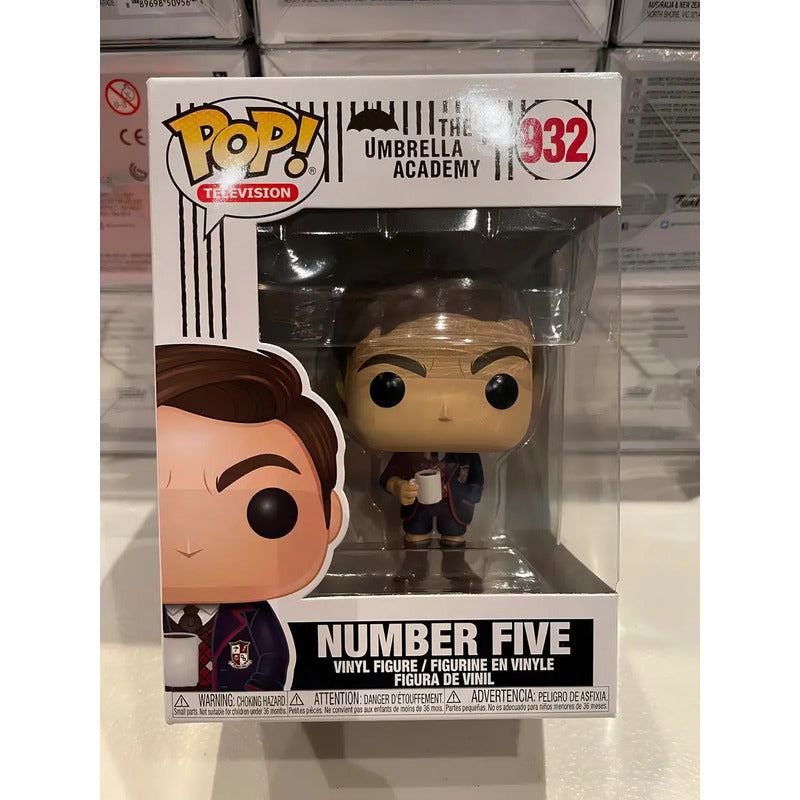 Funko Pop Number Five #932 Umbrella Academy Serie Netflix Color Número 5 Con Taza De Café #932 / Number Five