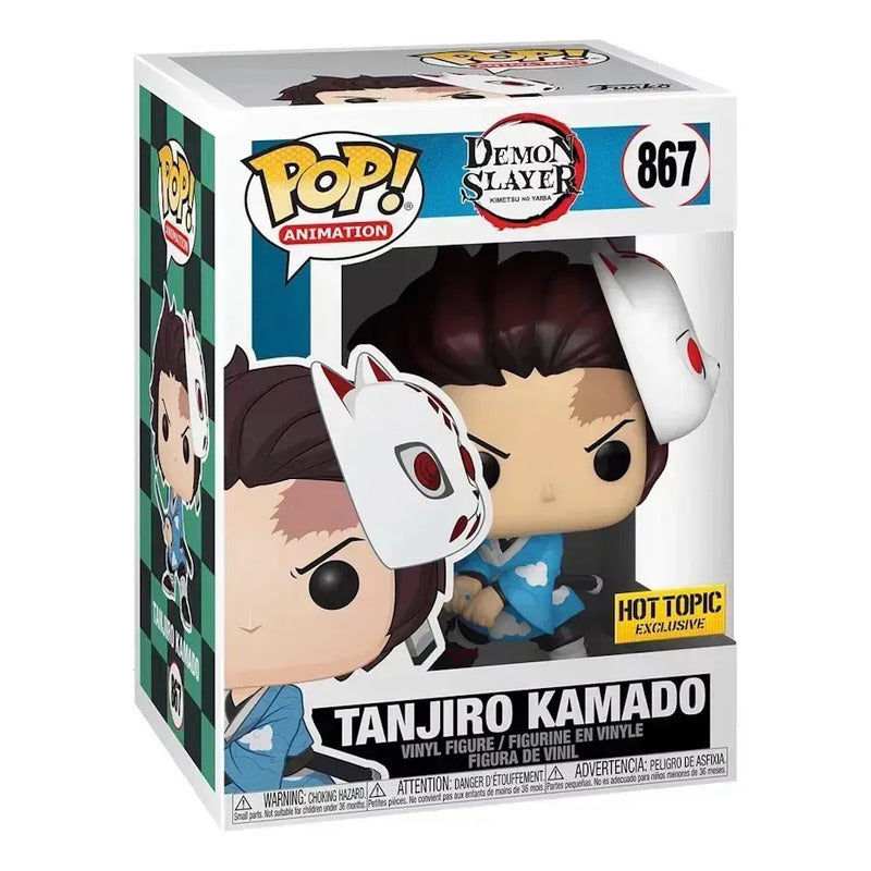 Figura Funko Pop! Animation De Tanjiro Kamado Con Máscara Demon Slayer #867