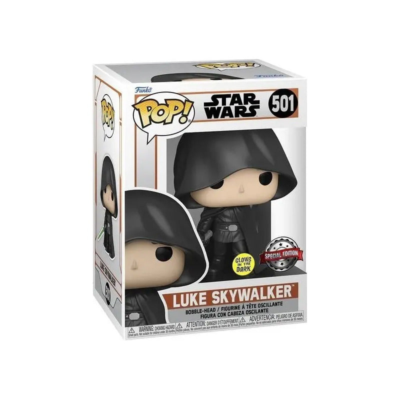 Funko Pop Star Wars Mandalorian Luke Skywalker Glows 501