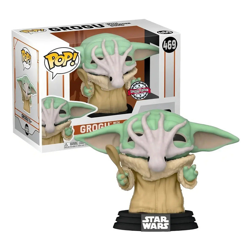 Boneco Funko Pop! Grogu #469 Con Sopa De Calamar - Star Wars