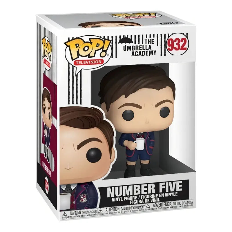 Funko Pop Number Five #932 Umbrella Academy Serie Netflix Color Número 5 Con Taza De Café #932 / Number Five