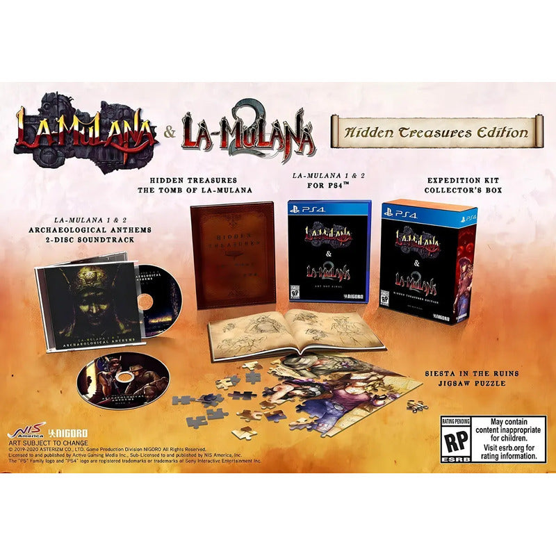 La-mulana 1 & 2 Edición Tesoros Ocultos Para Playstation 4 Formato Físico