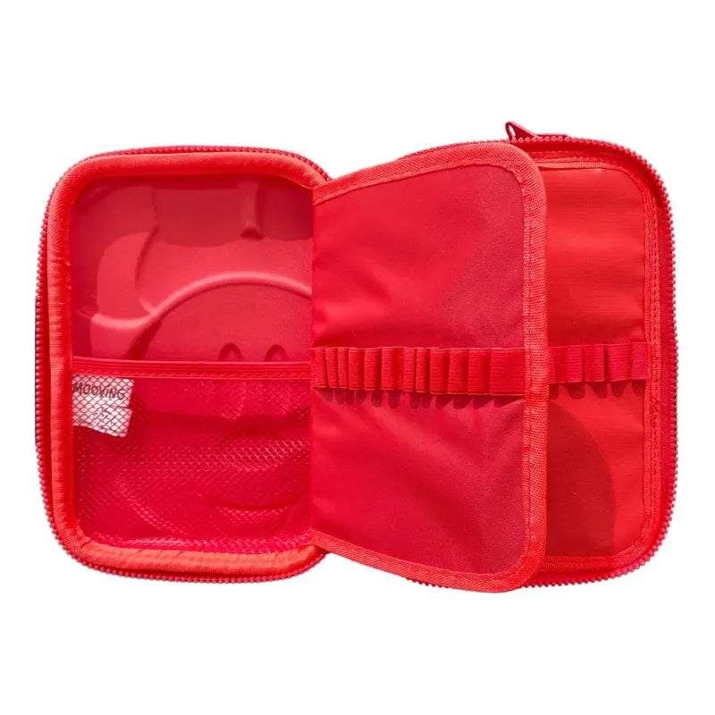 Estuche Minnie Escolar Doble Eva Disney Doble Compartimiento Rojo Minnie