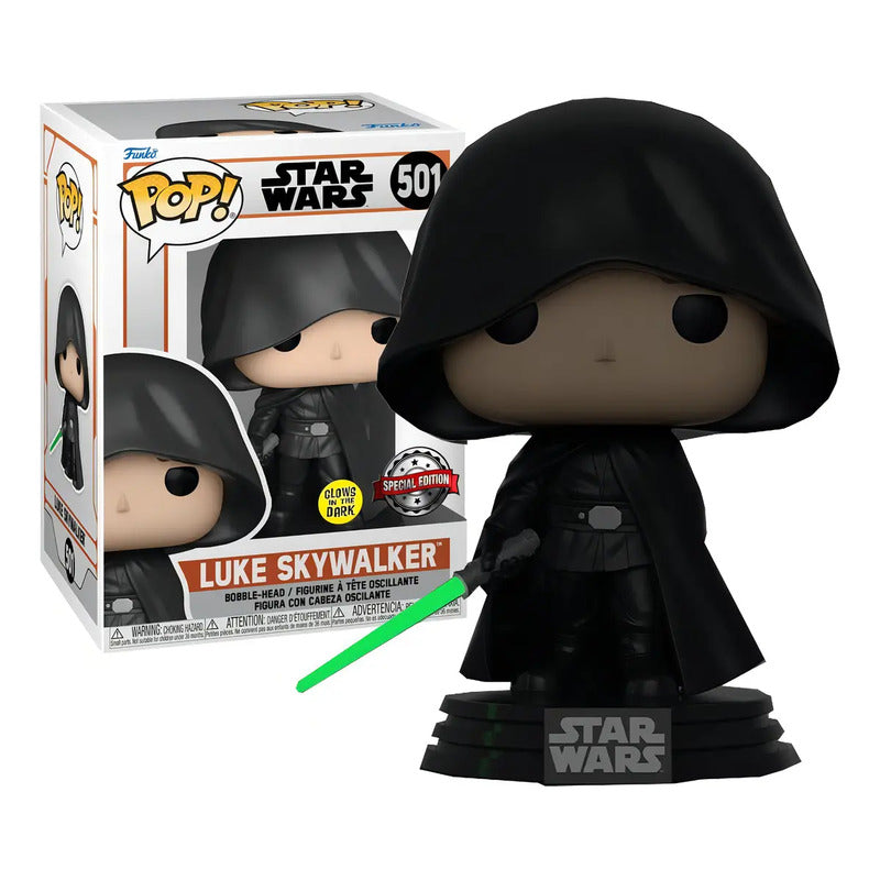 Funko Pop Star Wars Mandalorian Luke Skywalker Glows 501