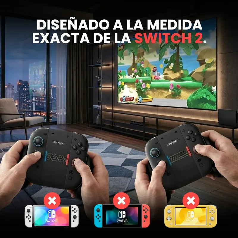 Control Grip Dobe Tns-3177b Negro Compatible Nintendo Switch 2