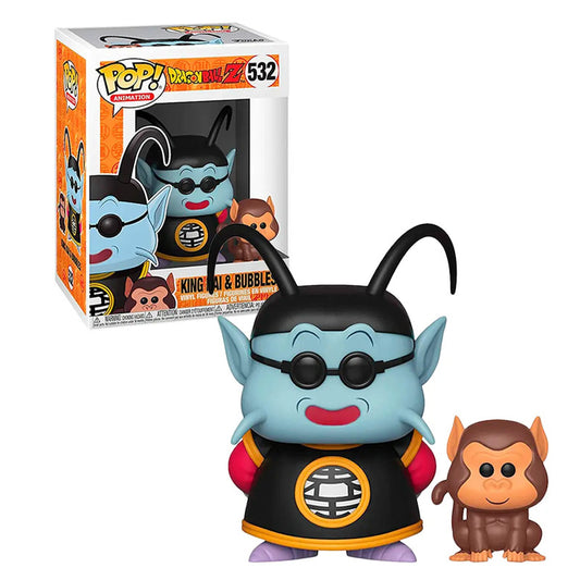 Figura De Acción Funko Pop! Dragon Ball Z De Rey Kai Y Bubbles