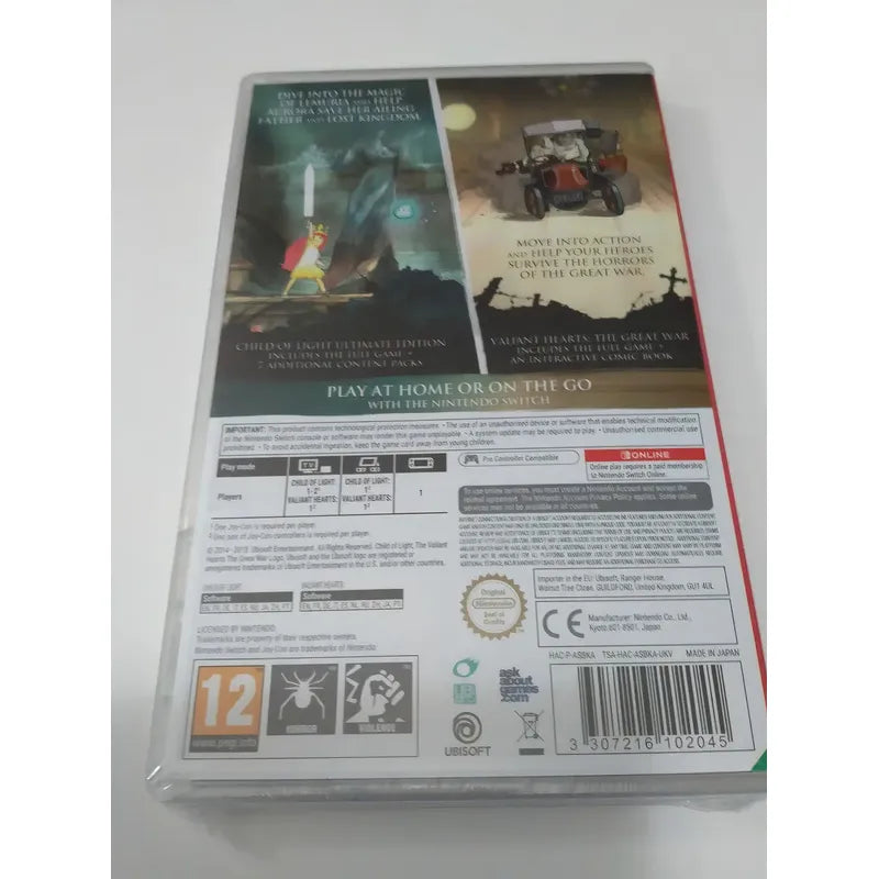 Pack Doble Child Of Light Y Valiant Hearts Para Nintendo Switch Físico