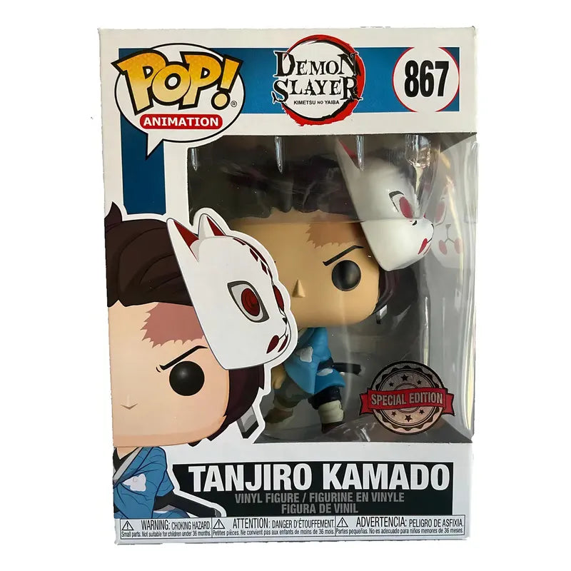 Figura Funko Pop! Animation De Tanjiro Kamado Con Máscara Demon Slayer #867