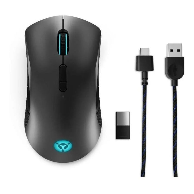 Mouse Gamer Lenovo Legion M600 Inalámbrico + Cable Color Negro
