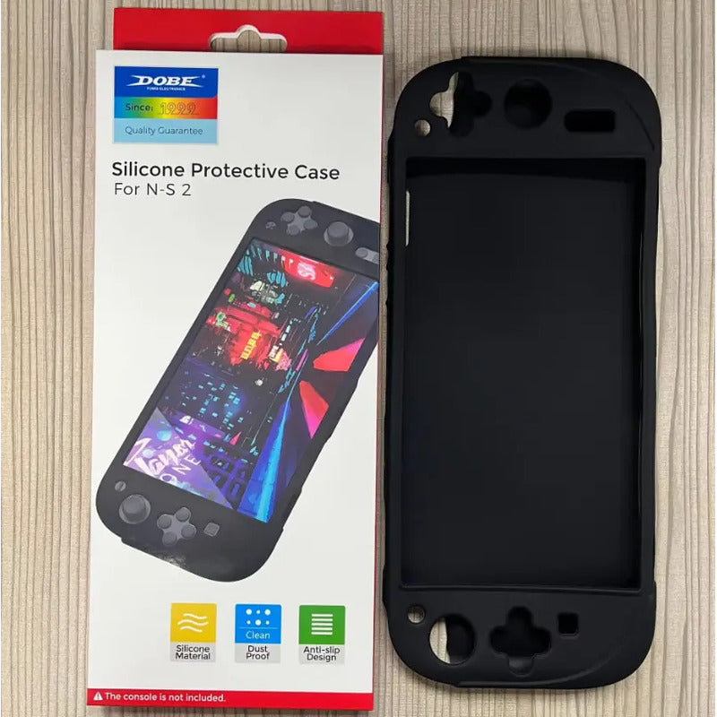 Silicona Protectora Compatible Para Nintendo Switch 2 2025 Negro