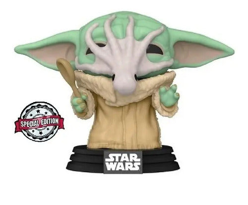 Boneco Funko Pop! Grogu #469 Con Sopa De Calamar - Star Wars
