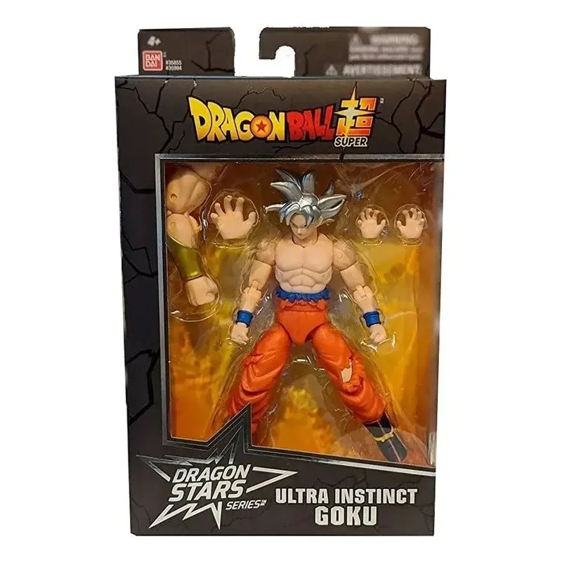 Figura De Acción Goku Ultra Instinct Dragon Stars De Bandai Con Accesorios