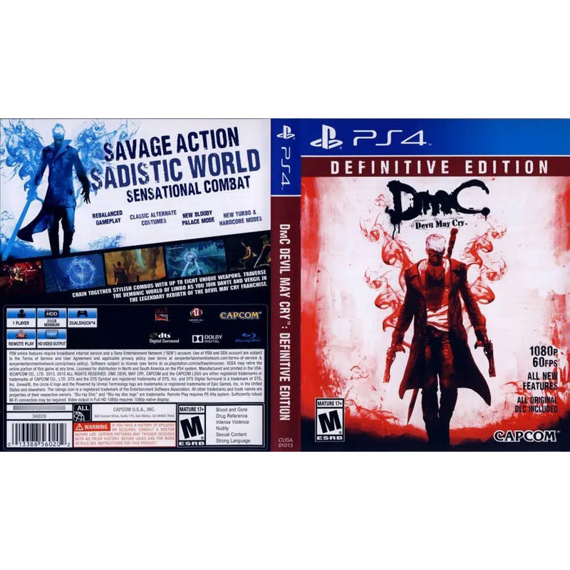 Devil May Cry Dmc Definitive Edition Ps4