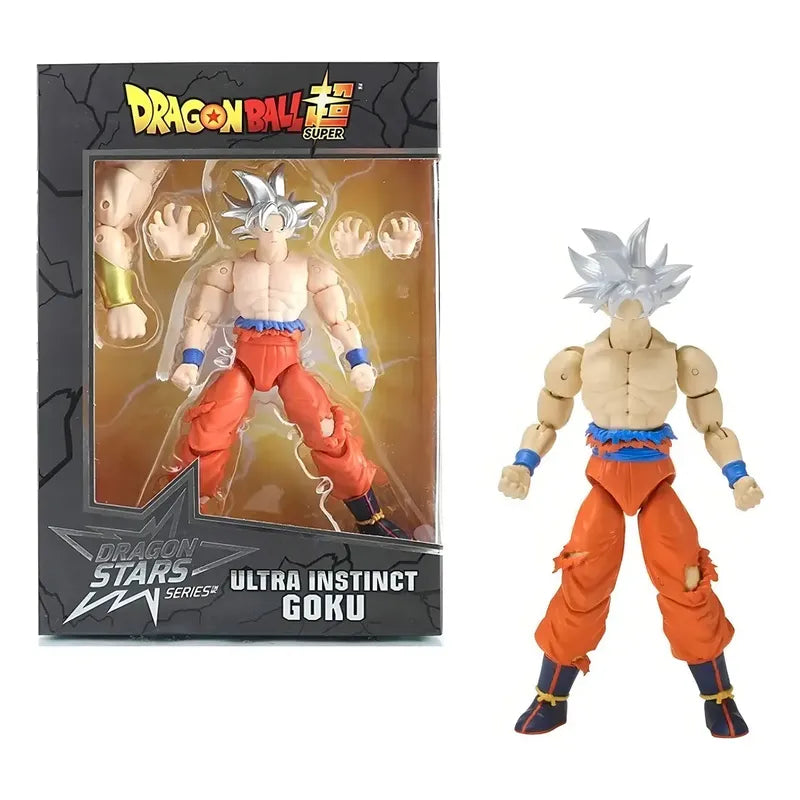 Figura De Acción Goku Ultra Instinct Dragon Stars De Bandai Con Accesorios