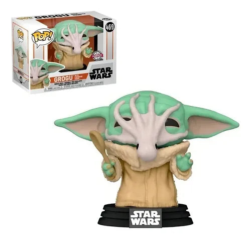 Boneco Funko Pop! Grogu #469 Con Sopa De Calamar - Star Wars