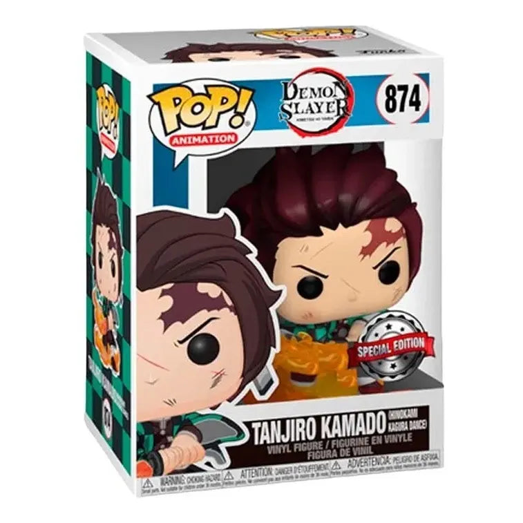 Funko Pop! Tanjiro Kamado Danza Kagura 52265 De La Coleccion Demon Slayer Figura De Accion #874